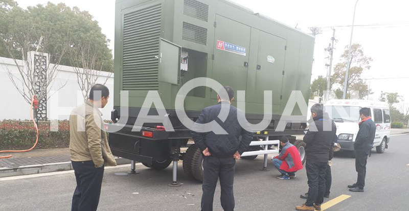 咸陽項(xiàng)目施工400kW移動(dòng)式發(fā)電機(jī)組電站